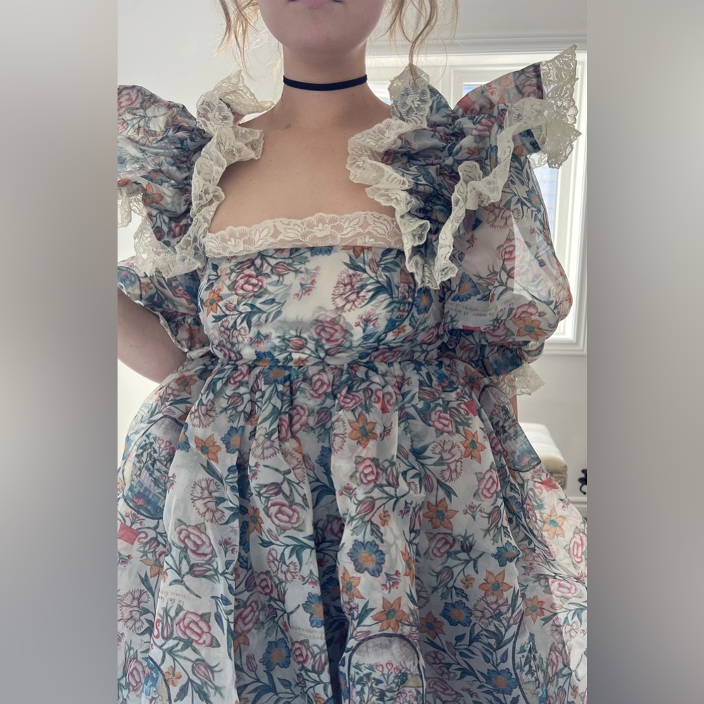 Selkie Sugarfrill Dress In Lamour Print